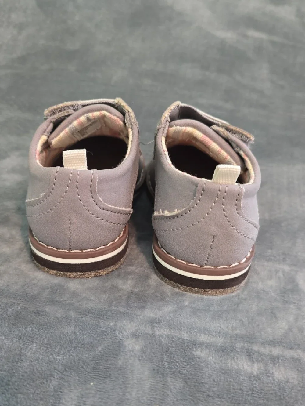 Cat & Jack Light Grey Slip-On Dress Shoes for Kids